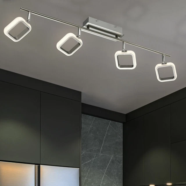 PLAFONIERA BINARIO FARETTI Spot LED da Salotto Punti Regolabile L 89 CM ...