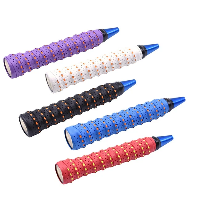 Lot 7 Couleurs PU Grip Auto-adhésif Pour Raquette – 7 Pièces Multicolores – Tennis, Padel, Squash, Badminton – Antidérapant Et Absorbant Grip Raquette Auto-adhésif