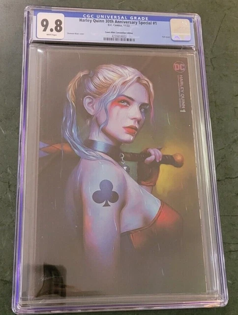 HARLEY QUINN 30th ANNIVERSARY 1 SHANNON MAER NYCC FOIL VIRGIN VARIANT CGC 9.8