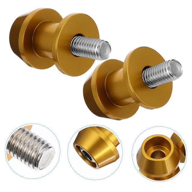 2 pz accessori moto vite bobina oscillante appendice alluminio