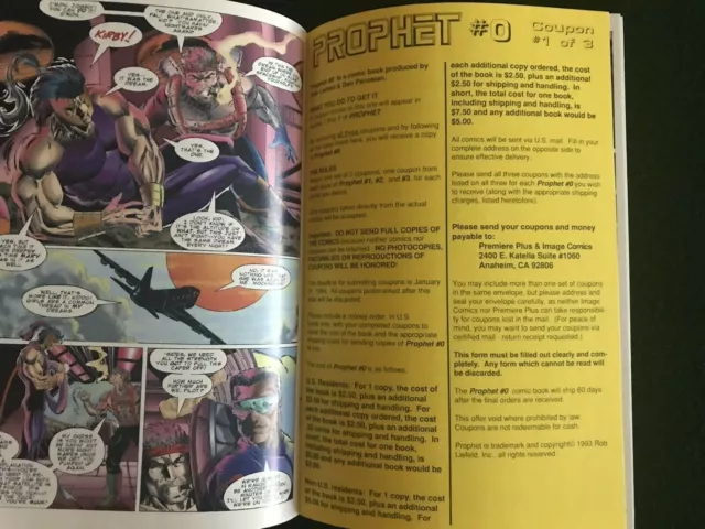 Prophet #1 (Image 1993) Rob Liefeld 1st Print NM- Prophet #0 Coupon 4