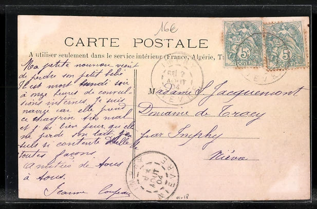 CPA Imphy, Route de Nevers 1904 2