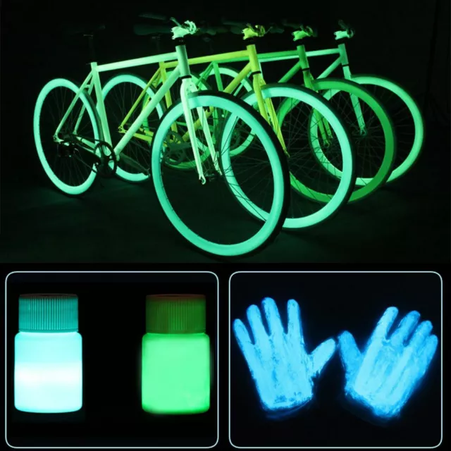 Glow In The Dark Luminous Paint Acrylic Pigment Bright DIY Craft Decoration