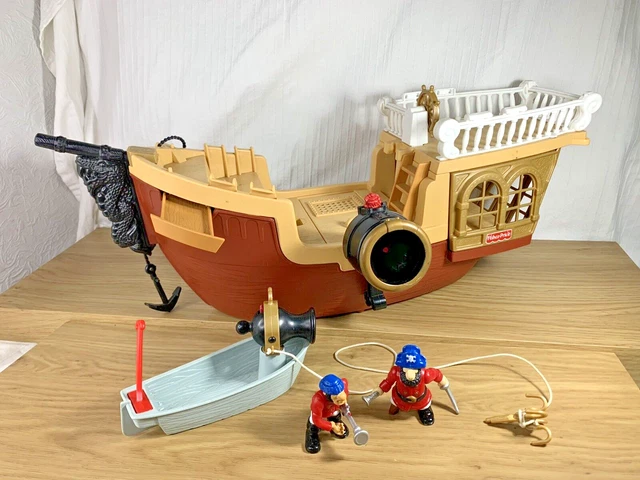 VINTAGE 1994 FISHER Price Great Adventures Pirate Ship Small Hook Boat Playset 15.93 PicClick UK