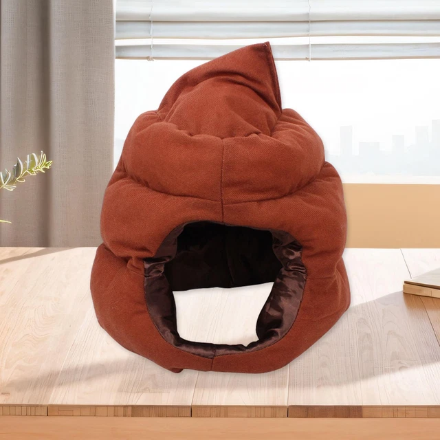 Poop Shaped Plush Hat - Funny Costume Prop For Parties, Photos & Cosplay