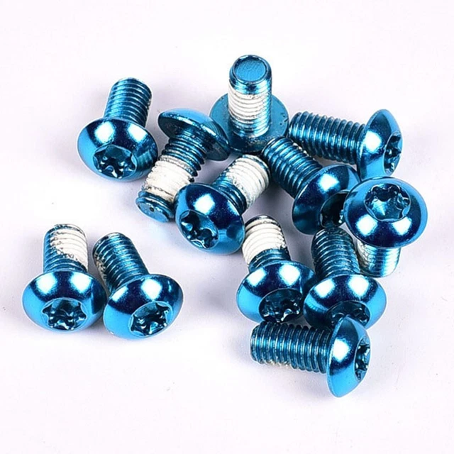 Lot de 12 boulons de rotor de frein à disque de vélo M5 x 9