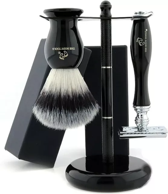 Premium Men Style Shaving Gift Set for Men Brush Bowl Razor Stand With Gift BOX