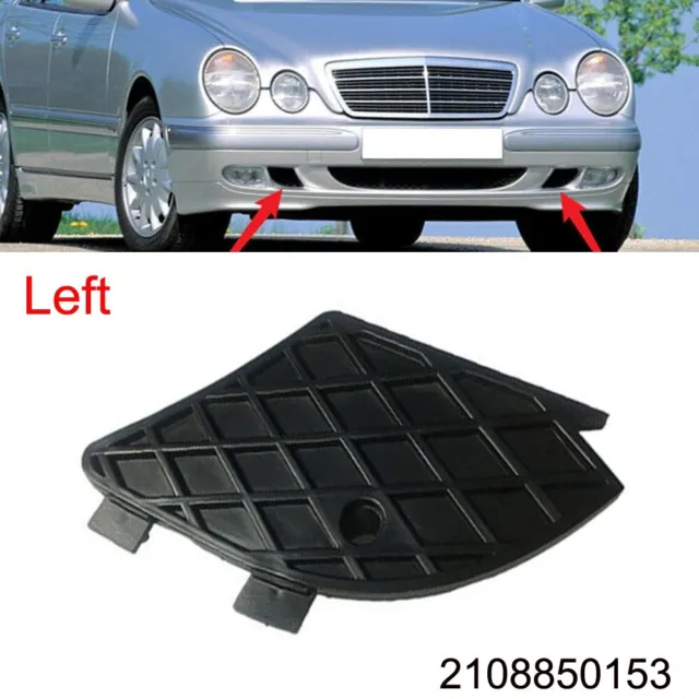 Left Front Bumper Fog Light Grill Covers For MERCEDES E-Class W210 1999-2003