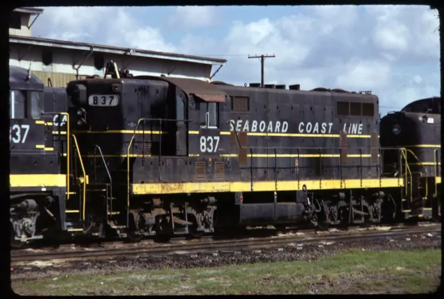 Original Rail Slide - SCL Seaboard Coast Line 837 Uceta 11-25-1973