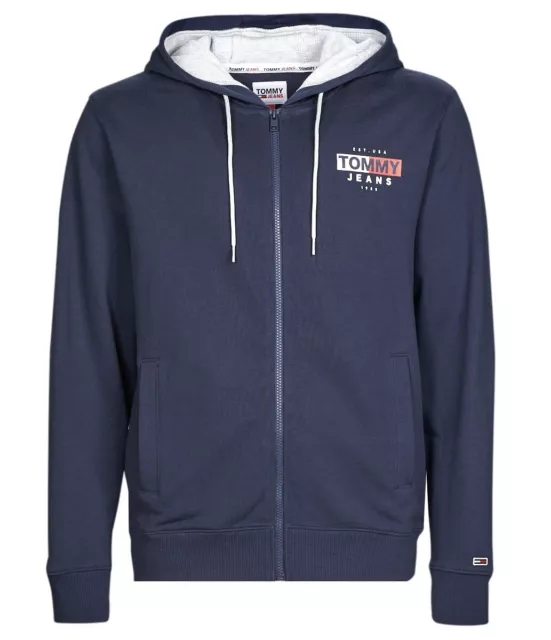 Tommy Hilfiger TJM Entry Flag Thru Zip Hoodie Mens Sweatshirt Tops Jumper Medium