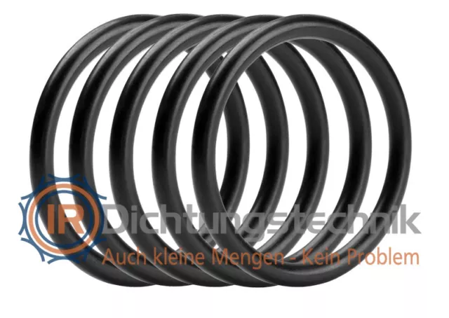 O-Ring Nullring Rundring 14,0 x 3,0 mm FKM 70 Shore A schwarz (5 St.)