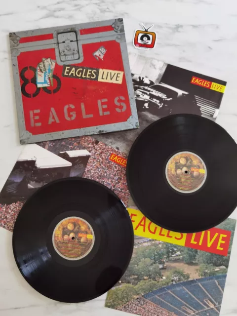 EAGLES - LIVE - GER 1980 2x vinile + POSTER vinyl 33 giri Lp southern rock  blues EUR 22,90 - PicClick IT