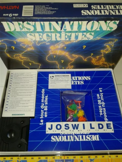 DESTINATIONS SECRETES - Jeu de société en TBE - Le tour du monde en 80 sites 3