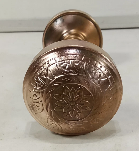Vintage Antique Ornate Eastlake Brass Door Knobs 1 Set of 2