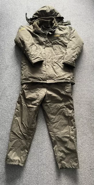 Trakker Tundra Combi - Suit Fishing Coat Bib And Brace Set Size M Worn Twice