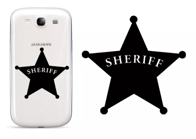 Sheriff 2 13/16x2 13/16in, Sticker Of Vinyl Version v7