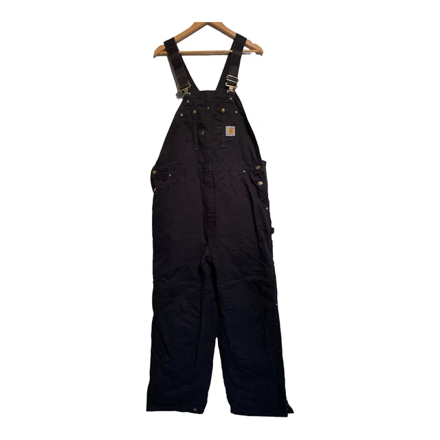 Tute bavaglino da lavoro CARHARTT foderata 42 x 32 bavaglino isolate anatra B02 BLK