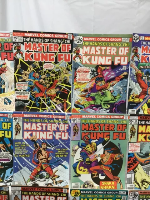 Marvel Comics Master of Kung-Fu 1st Series Comic Book Lot of 18 Issues 3