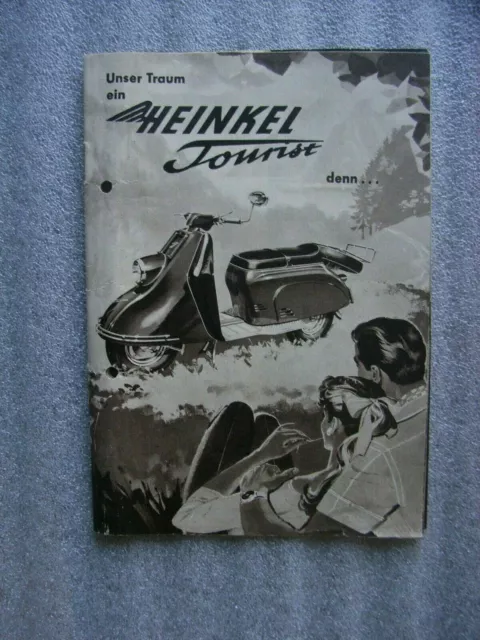Heinkel Tourist, Prospekt / Sales brochure, selten!