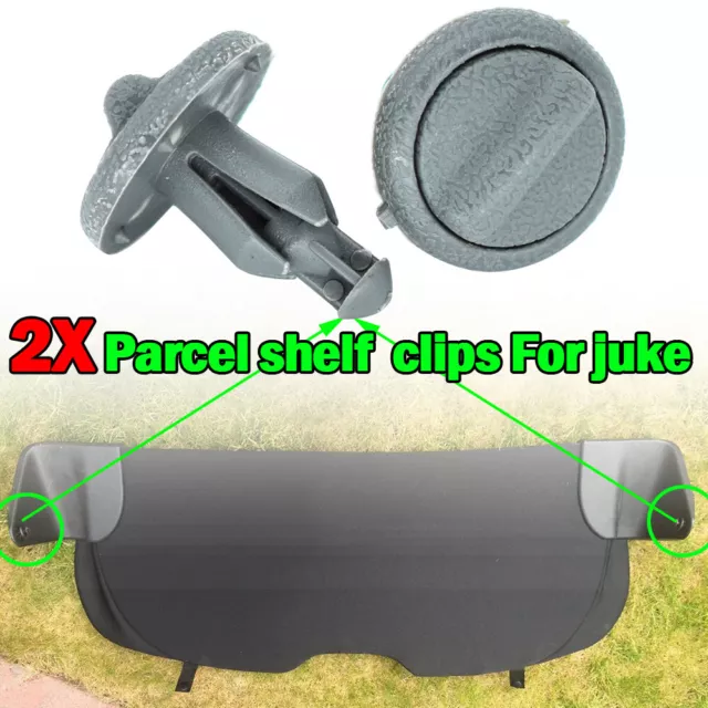 2PC Pair Rear Parcel Shelf Clips Rear Boot Retaining Bracket For Nissan Juke F15