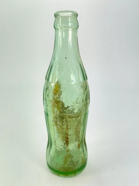 Vintage 1959 Coca Cola Coke Green 6.5 oz Embossed Soda Bottle B51