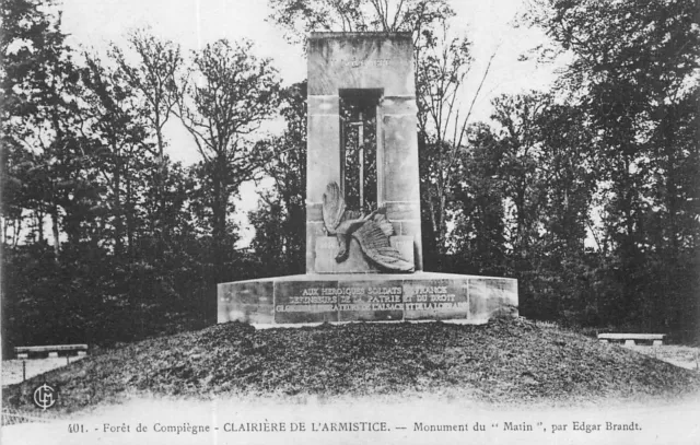 60 Foret De Compiegne Clairiere De L'armistice Monument Du Matin