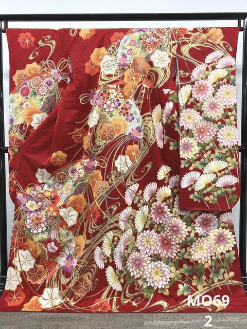 Furisode Japanese Kimono Kimono Gorgeous Kyomai Embroidery Long Sleeves