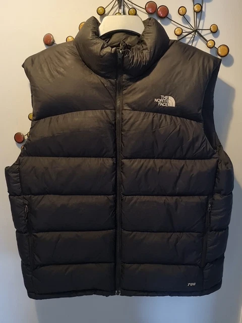 The North Face Nuptse 700 Down Puffer Gilet Jacket Vest Size XL Chest 45-48"