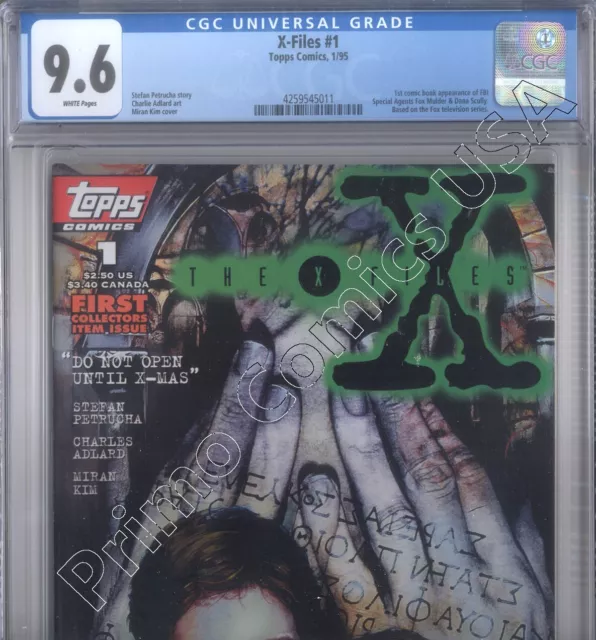 PRIMO: X-FILES #1 Stefan Petrucha 1995 Topps Comics CGC 9.6 NM+