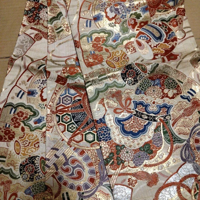 MARU OBI Japanese Kimono Marumo Taisho Roman Antique Antique Classic