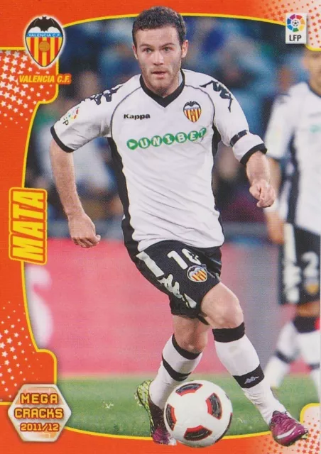 N°321 Juan Manuel Mata Garcia # Valencia.cf Card Panini Mega Cracks Liga 2012