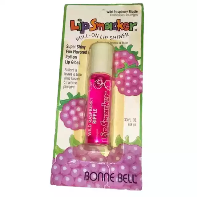 VTG Y2K Bonne Bell Lip Smacker Raspberry Roll-on Lip Gloss