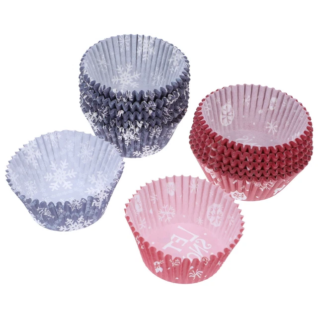 250 pz tazze per torte di Natale carta antigrasso palla per torta tazza di carta