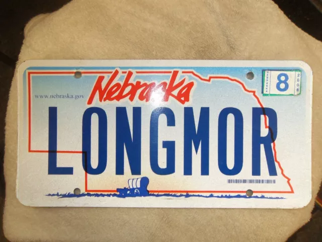 Nebraska Vanity License Plate   Longmor