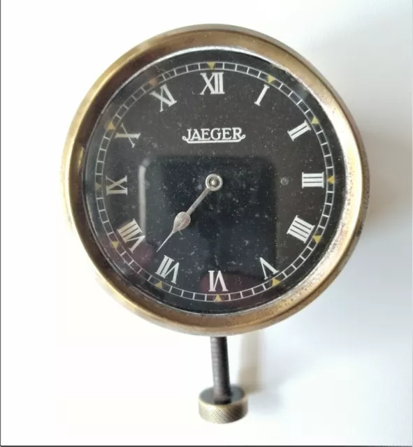 Luxury car clock BRITISH JAEGER 8 DAYS NOT WORKING requires repair antico epoca