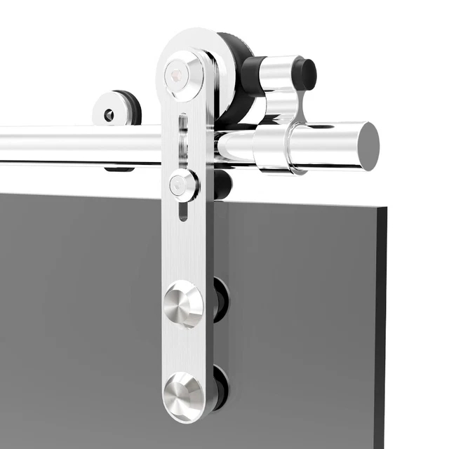 4-16FT Stainless Steel Sliding Barn Door Hardware Track Kit For Wood/Glass Door