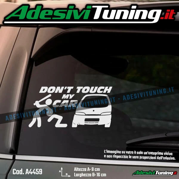 Adesivo 'Don't Touch My Bike!' 10x10 Cm – Scegli Tra 15 Colori Fluorescenti E Cromati, Resistente Per Auto