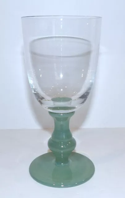 Signed Villeroy & Boch Glass Isabelle Jade Green 6 3/8" Claret Wine Glass