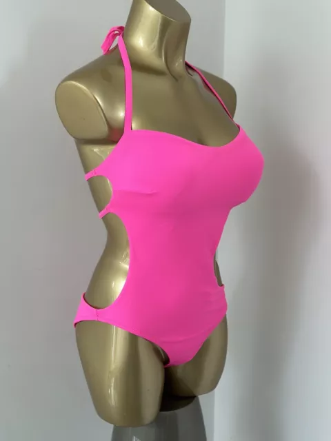 L'agent by Agent Provocateur Agata pink swimsuit size L  New Without Tags