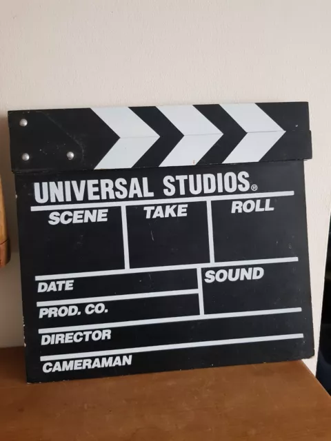 Movie Universal Studios clapperboard