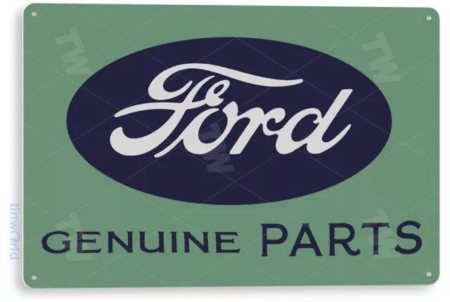 TIN SIGN Ford Parts Retro Metal Décor Sales Service Auto Shop Garage A377