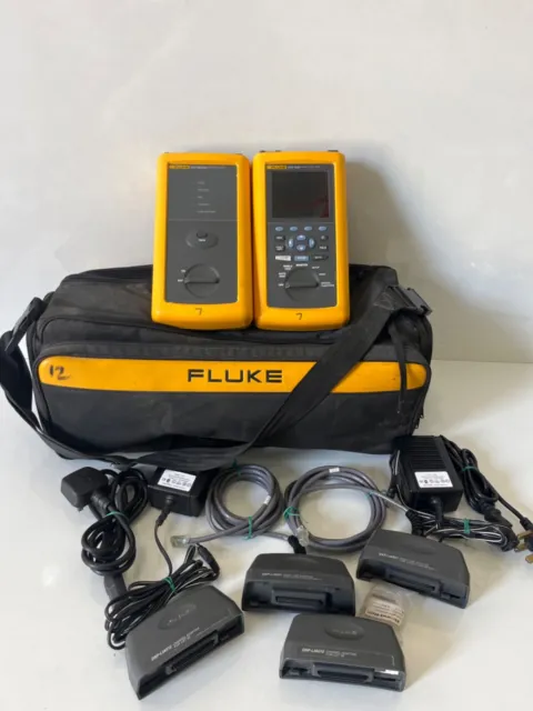 Fluke DSP-4000 Cable Analyzer DSP-4000SR Smart Remote w Accessories ( not work) 2