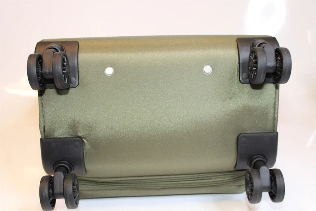 Samantha Brown NEW Olive Geo Camo 2PC Set Carry On/Tote Bag Luggage S7655-35-2PC 9