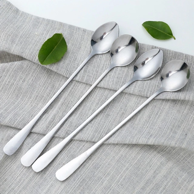 6 cucharas resistencia a la corrosión mango largo versátil práctico