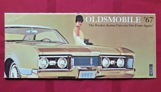Vintage 1967 Oldsmobile Dealer Advertising Brochure Cutlass, Toronado, 4-4-2