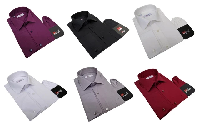 Camicia uomo taglio classico manica lunga a scelta