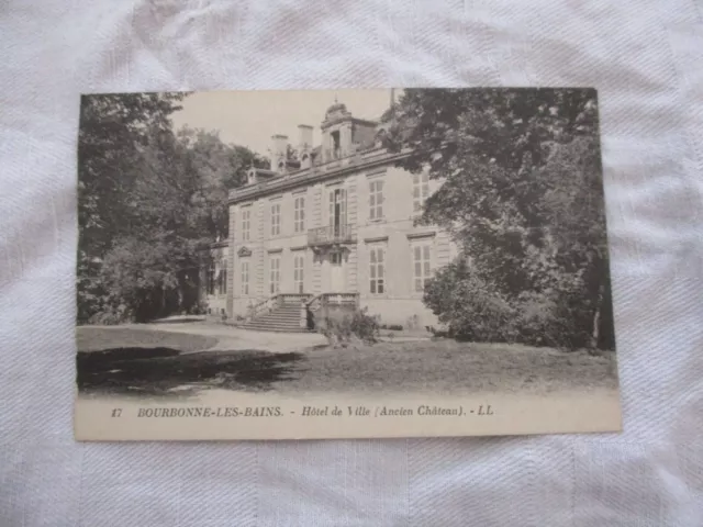 Cpa Haute Marne 52 Bourbonne Les Bains Hotel De Ville Ancien Chateau