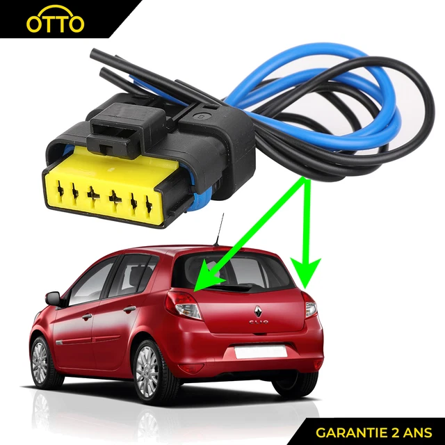 CONNECTEUR FAISCEAU ELECTRIQUE Platine de Feux Arriere Prevu Pour CLIO 3 Dci Tce EUR 8,90