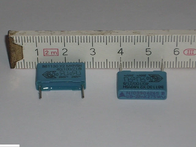 EPCOS B81130 X2 Mkp/Sh 40/100/21/B // B81130B1223K (2 Pièces) EUR 9,99 ...