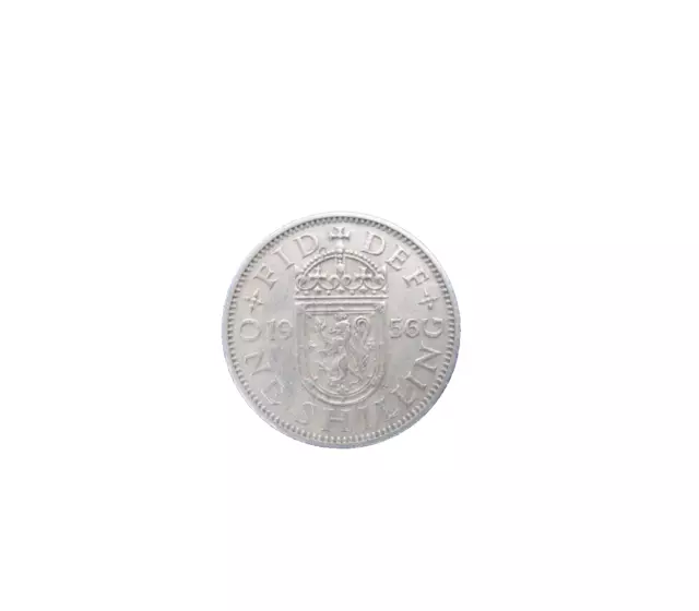 1956 Elizabeth Ii Scottish Reverse Shilling.   W404 3